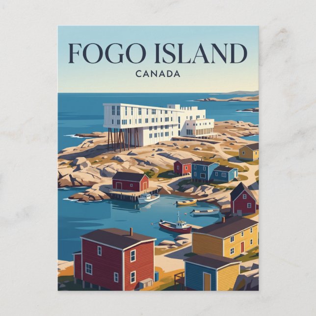 Fogo Island Kanada Vykort (Framsida)