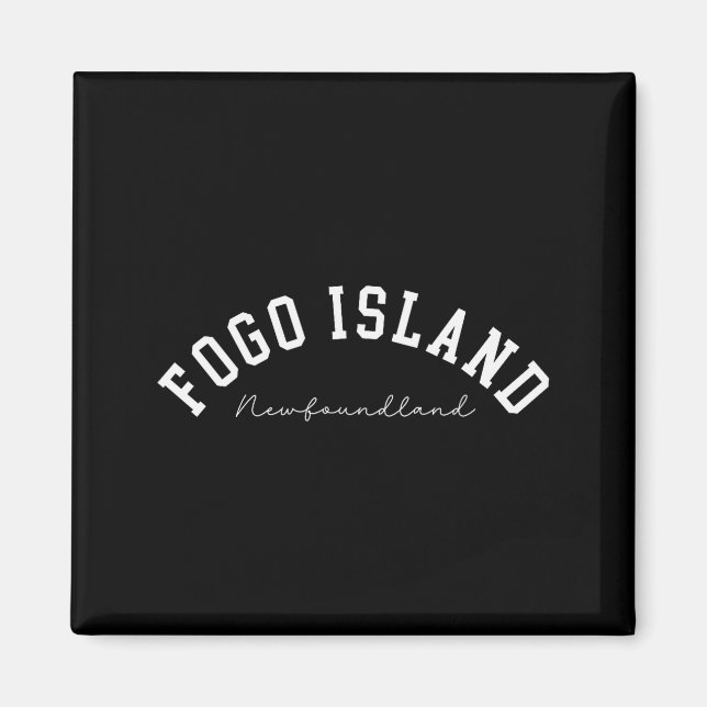 Fogo Island Newfoundland Canada College Text  Magnet (Framsidan)