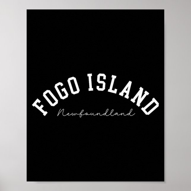 Fogo Island Newfoundland Canada College Text  Poster (Framsidan)