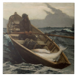 Fogvarning (av Winslow Homer) Kakelplatta