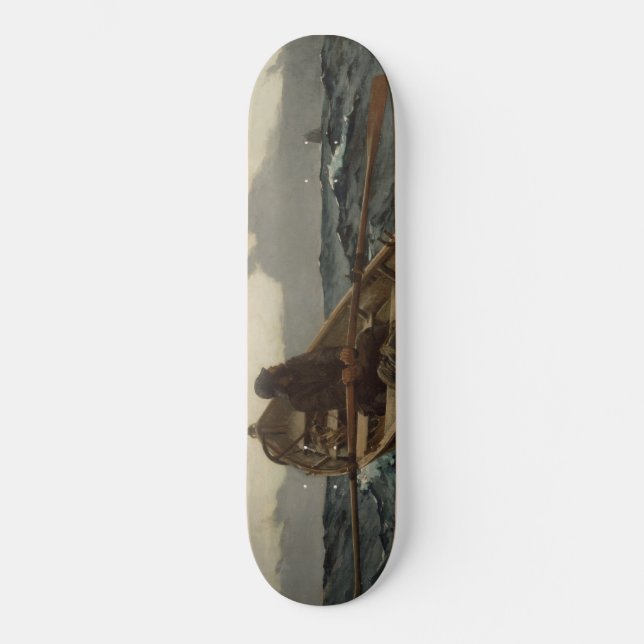 Fogvarning (av Winslow Homer) Mini Skateboard Bräda 18,5 Cm (Framsida)