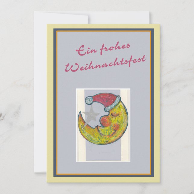 föhliche Weihnachten Anteckningskort (Framsida)
