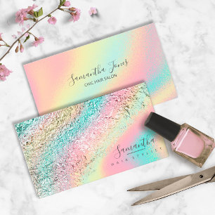 Foil Abstrakt HoloGraphics Rainbow ID775 Visitkort