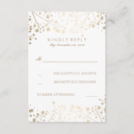 Foil Baby's Band Bröllops OSA Card Kort