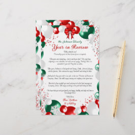 Foil Balloon jul Brev mall Stationary Brevpapper