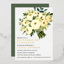 Foil Bloom | Bouquet Bridesmaids Luncheon Bröllop