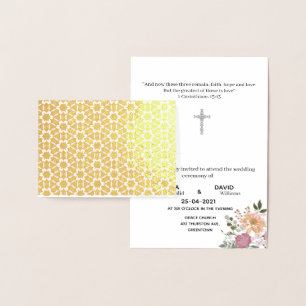 Foil Card/bröllopsinbjudningskort Folierat Kort