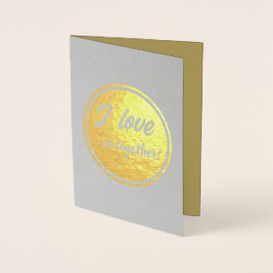 Foil Card-Elegant Best Friend Greeting Card Folierat Kort