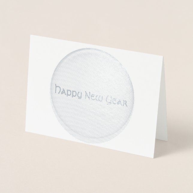 Foil Card - Gott nytt år Folierat Kort (Framsida)
