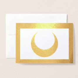 Foil Crescent Måne Folierat Kort