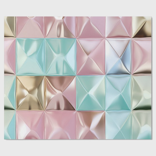 Foil Crinkle Pattern Presentpapper (Platt)