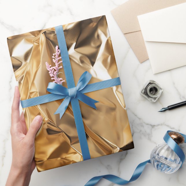  Foil Crinkle Pattern Presentpapper (Gifting)