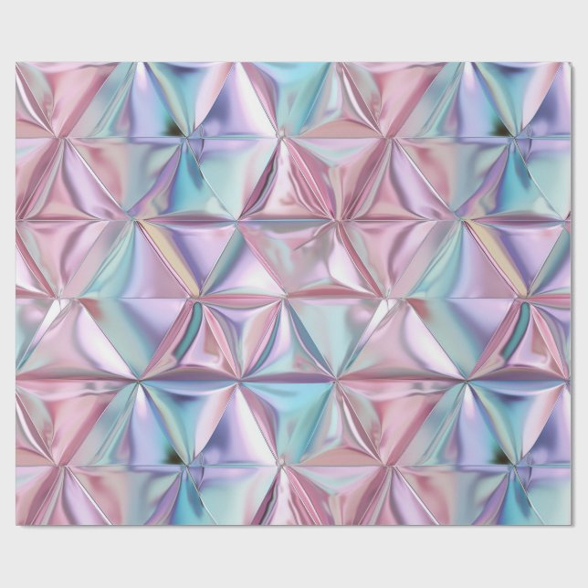 Foil Crinkle Pattern Presentpapper (Platt)