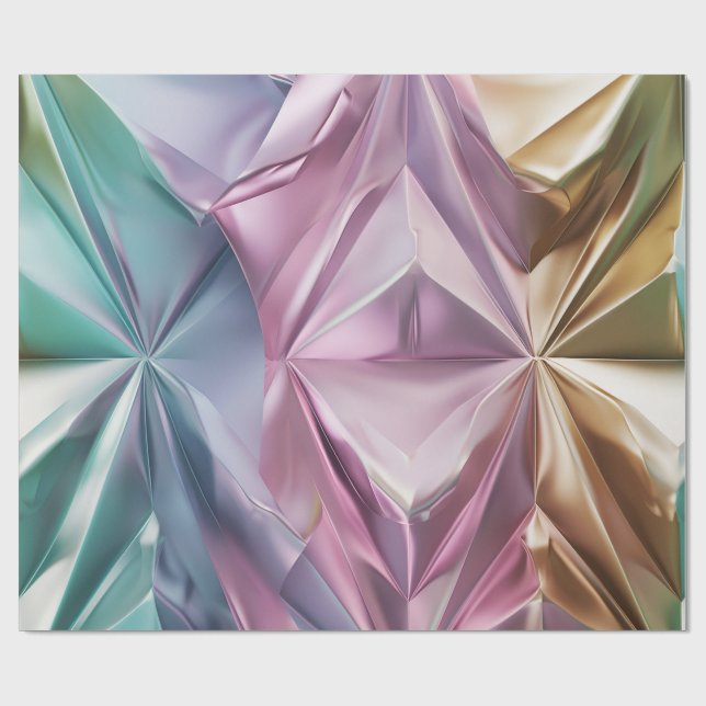 Foil Crinkle Pattern Presentpapper (Platt)