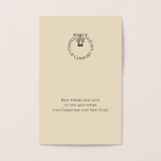 Foil God jul Snowflake Mönster Folierat Kort