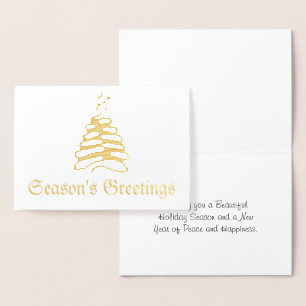 Foil Julgran Card Folierat Kort