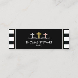 Foil Kor Trio Stripe Religiösa Mini Visitkort