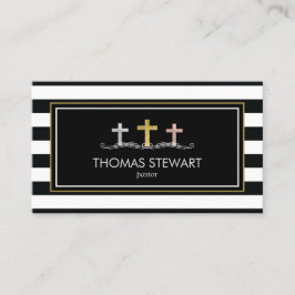 Foil Kor Trio Stripe Religiösa Visitkort
