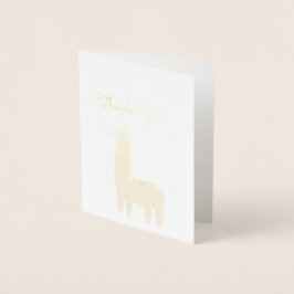 Foil Llama, tack Folierat Kort