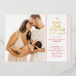 Foil Merry Little jul Helgdag Nyfödd bebis