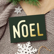Foil Minimalist Simple Noel-Helgdag