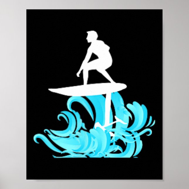 Foil-surfing Hydrofoil-bräda Roligt Present För Su Poster (Framsidan)
