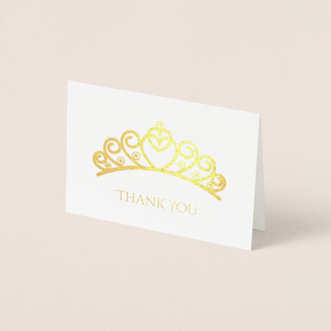 Foil Tiara Mini Card Folierat Kort (Framsida)