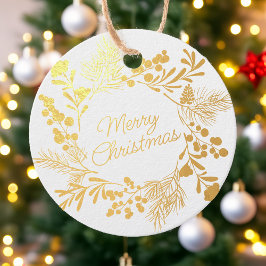 Foil Wreath Christmas Tag – Personalized Gift