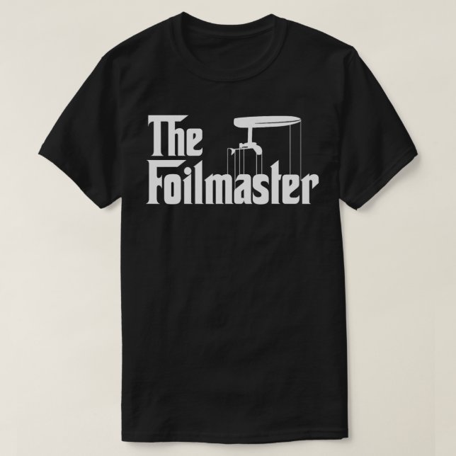 Foilmaster Funny Efoil Foilboard Surfing Gift T Shirt (Design framsida)