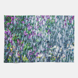 Fointain jet och lömska blommor kökshandduk