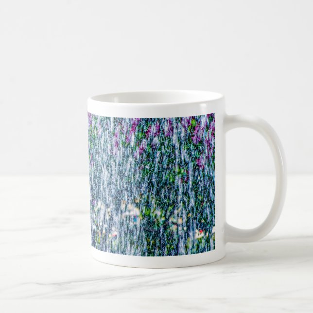 Fointain-strålar och syrenblommor kaffemugg (Höger)