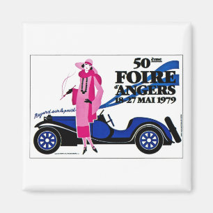 Foire d'Angers - vintagefranskannonsering Magnet