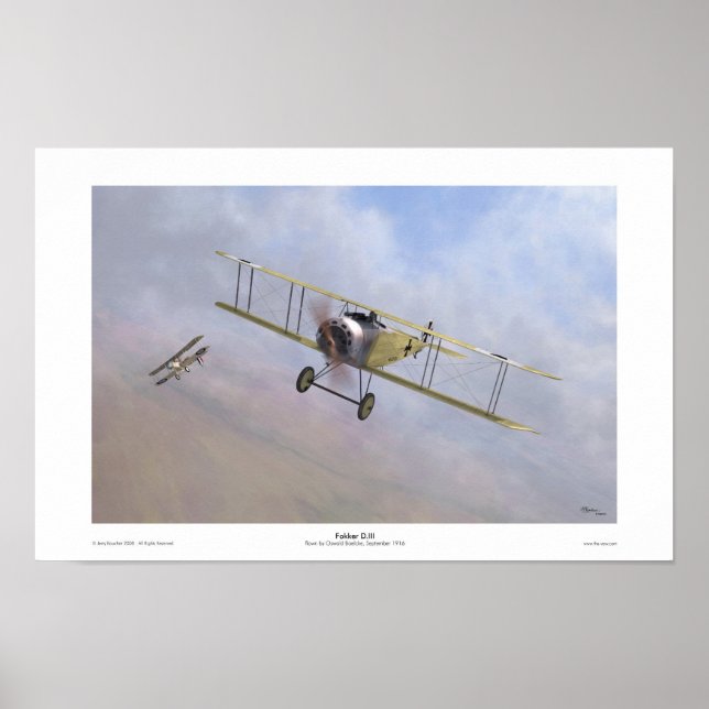 Fokker D.III Poster (Framsidan)