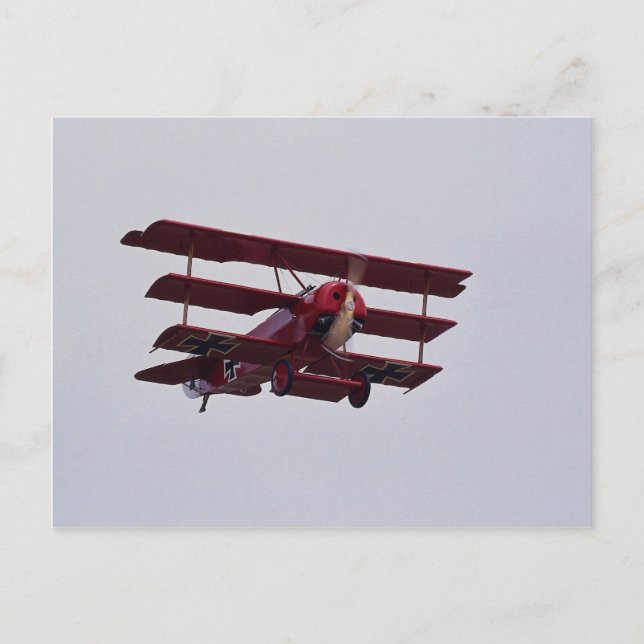 Fokker DR1-triplan Vykort (Framsida)