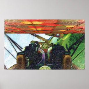 Fokkercockpit Poster