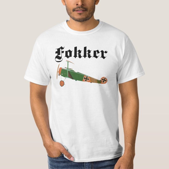 Fokkerflygplan T-shirt (Framsida)