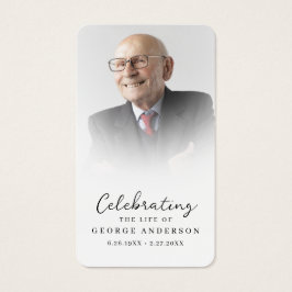 Fokort med enkelt funktionellt minnesmärke visitkort