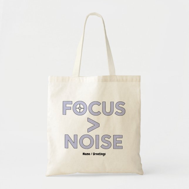 FOKUS > BRUS Motivationsmodern typografi  Tygkasse (Framsidan)