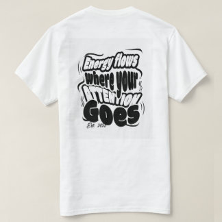 Fokus & Energiflöde - Minimalistisk Typografi Este T Shirt