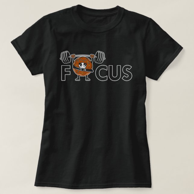 Fokus - Fitness Motivation T Shirt (Design framsida)