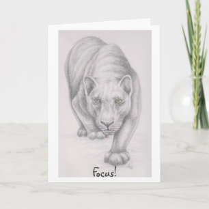 Fokus! hälsningskort kort