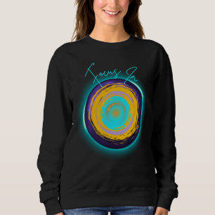 Fokus in - Neon Swirl Energy Abstract Design T Shirt