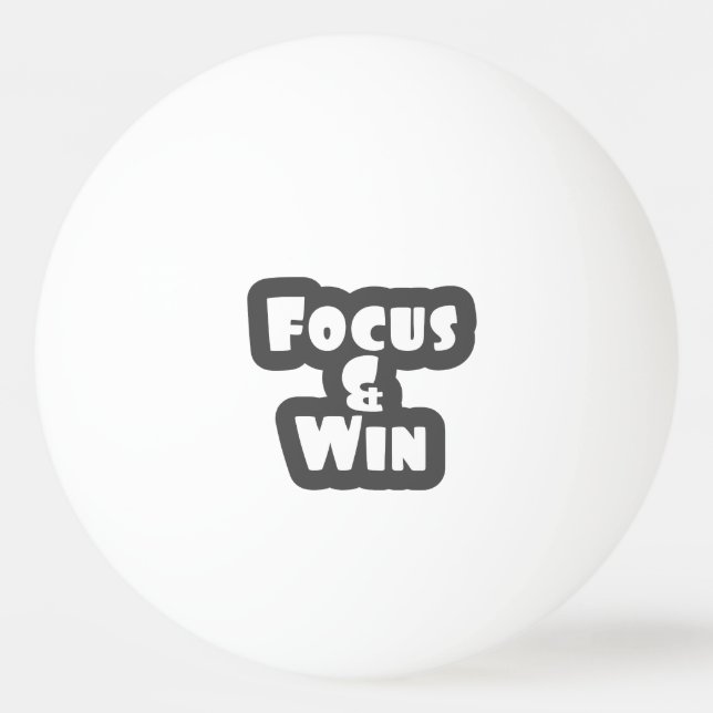 Fokus och vinet pingisboll (Framsidan)