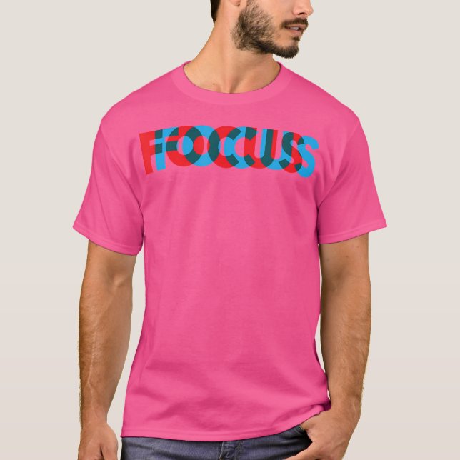 Fokus Optisk Illusion T Shirt (Framsida)