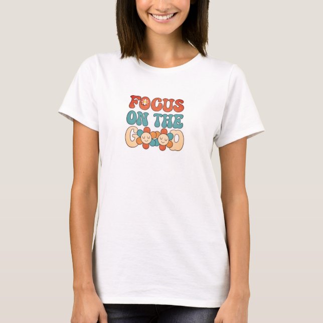 Fokus på Bra Kvinnors grundläggande T-Shirt (Framsida)
