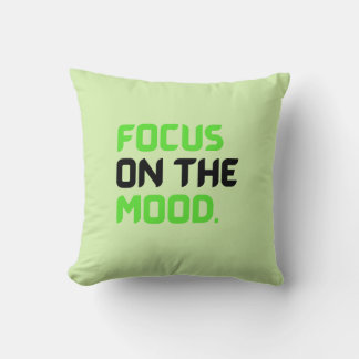 Fokus på läge - Minimalistisk typografi Kudde