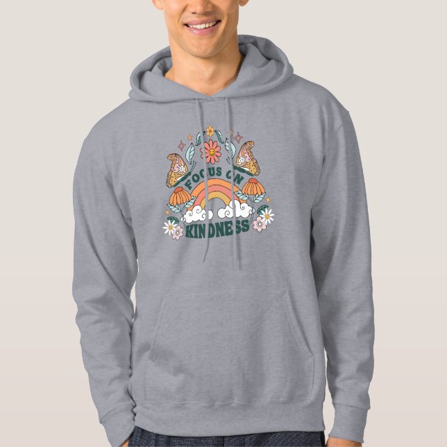 Fokus på skindness Groovy Graphic Hoodie (Framsida)