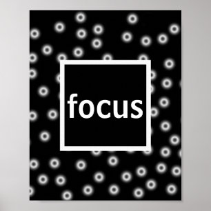fokus poster på svartvit abstrakt