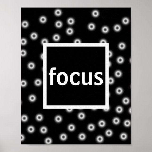 fokus poster på svartvit abstrakt (Framsidan)