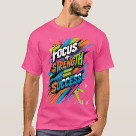 Fokus + styrka = lyckades t shirt